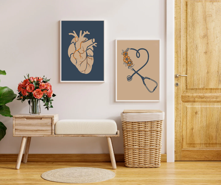 Deux Tableaux thème cardiologie