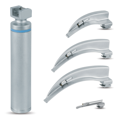 Laryngoscope à 4 Lames (3 Mac Intosh + 1 Miller)