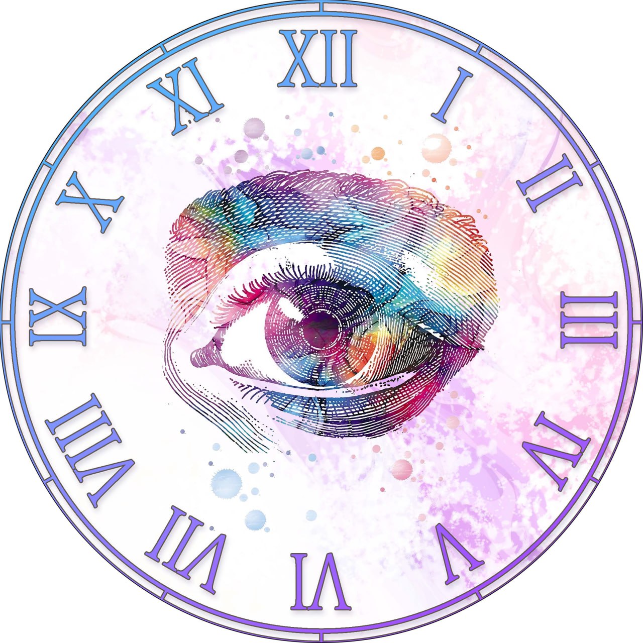 Horloge thème Ophtalmologie 